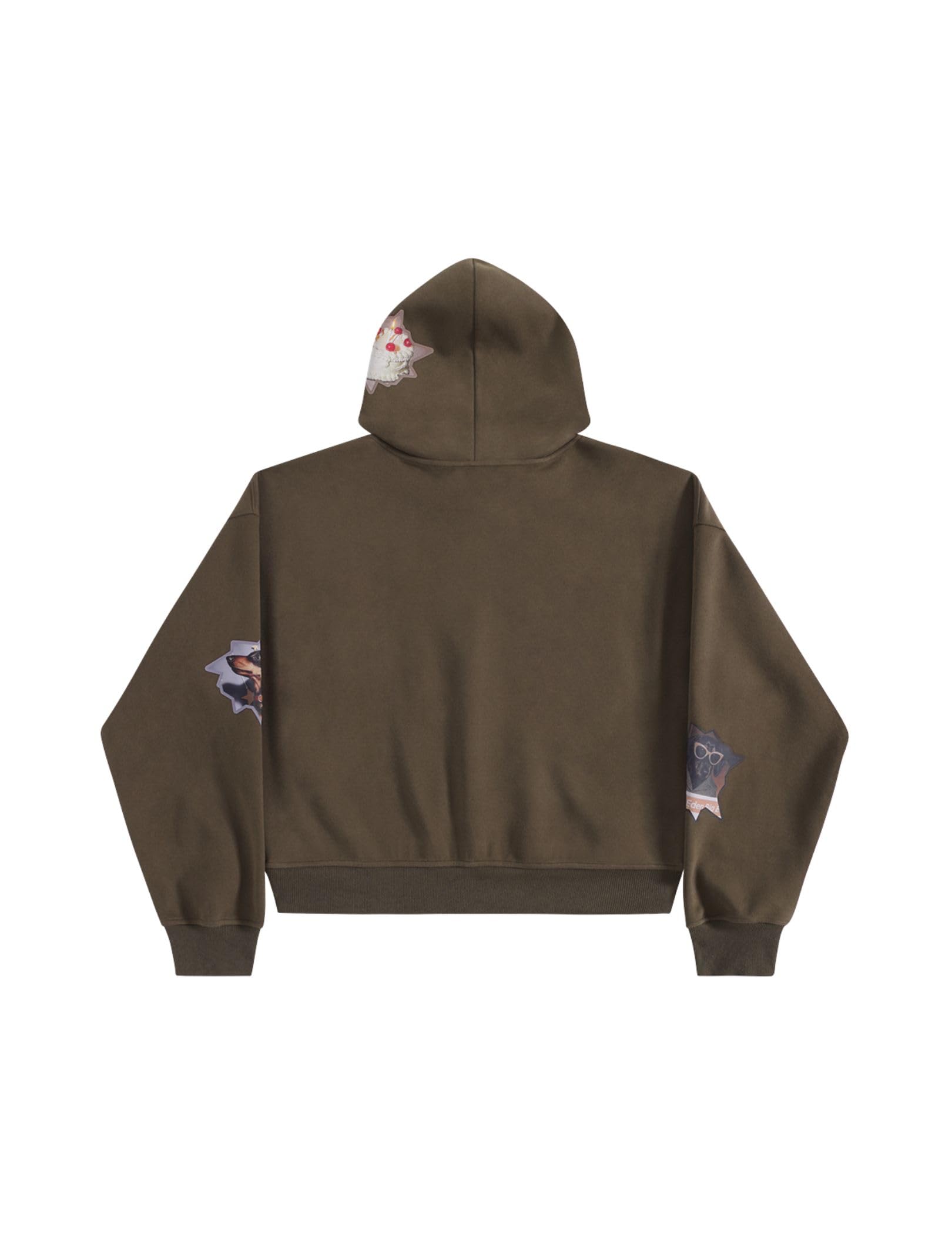Aelfric Eden Boxy Dachshund Sticker Pullover Hoodie Print Hooded Sweatshirt Unisex Casual Y2K Street Baggy Long Sleeve Tops - Image 3
