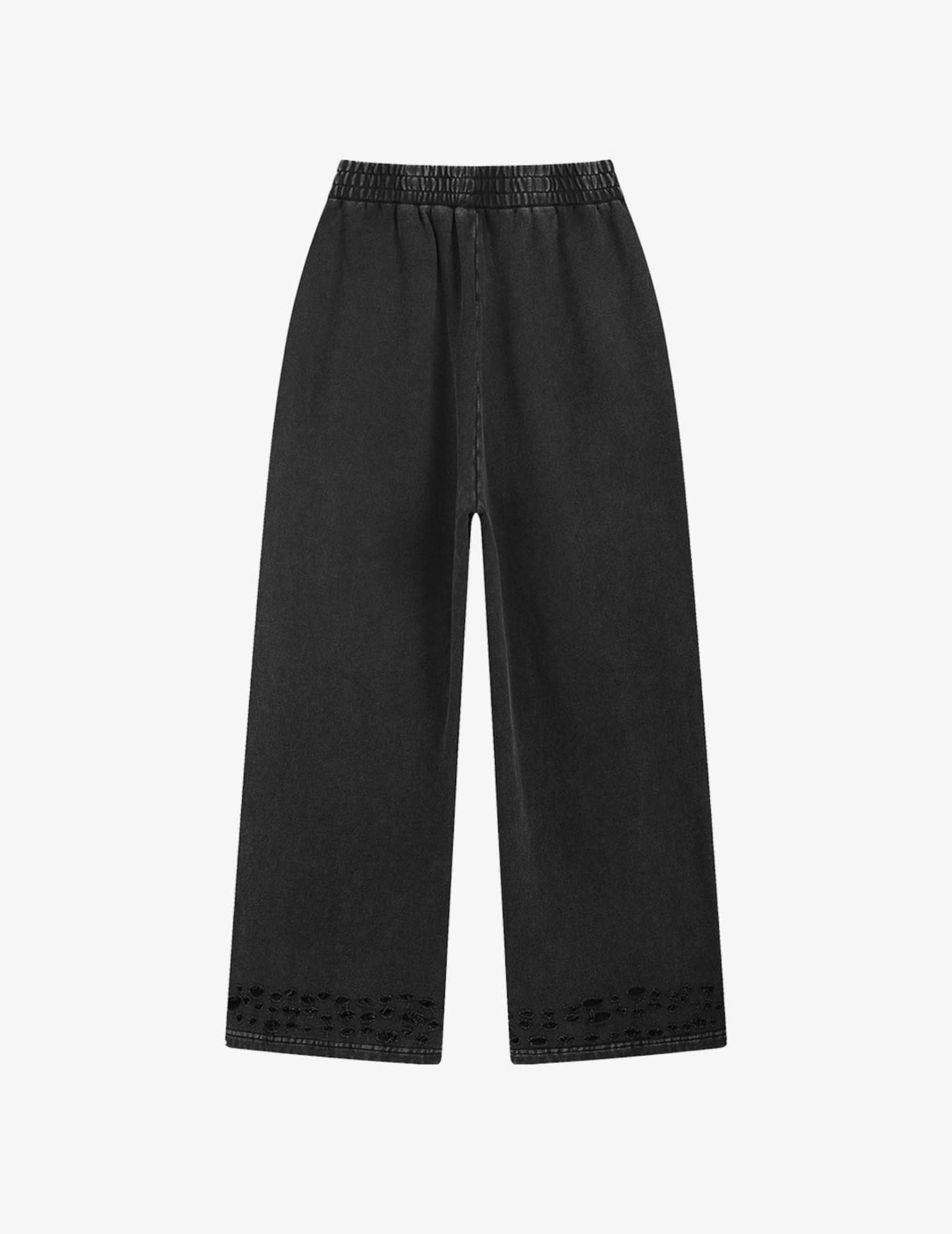 Aelfric Eden Distressed Baggy Sweatpants Streetwear Barrel Pants Loose Wide Leg Elastic Drawstring Trousers Unisex - Image 6