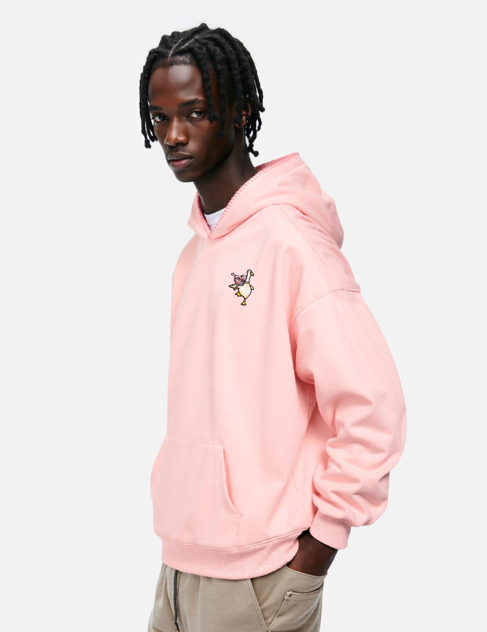 Aelfric Eden Towel Embroidery Bow Duck Pullover Hoodie Loose Cute Graphic Hoodies Y2k Hooded Sweatshirt Unisex - Image 5